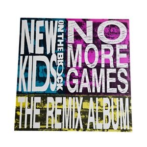 New Kids On The‎ Block No More Games 12x12 Double Sided Flat Promo Poster 1990
